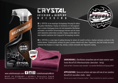 Crystal Beltér & Kijelző Ápoló 500ml 