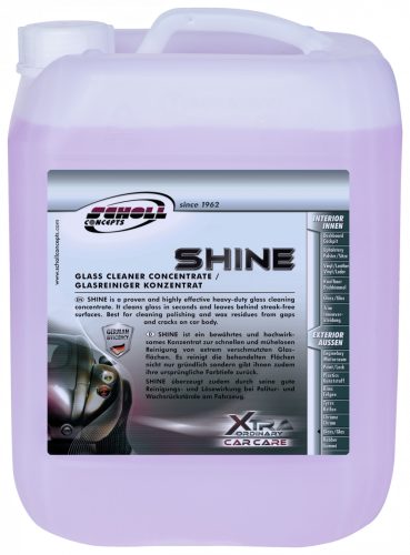 SHINE HD Üvegtisztító Koncentrátum 10L