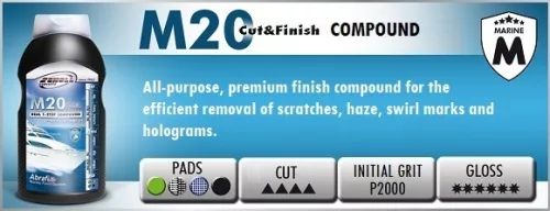 M20 Real 1-Step  - Egylépcsős Polírozó Paszta 1Kg Hajókhoz